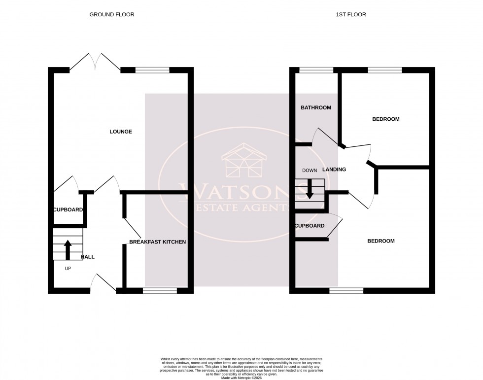Floorplan for Revill Close, Ilkeston, Derbyshire