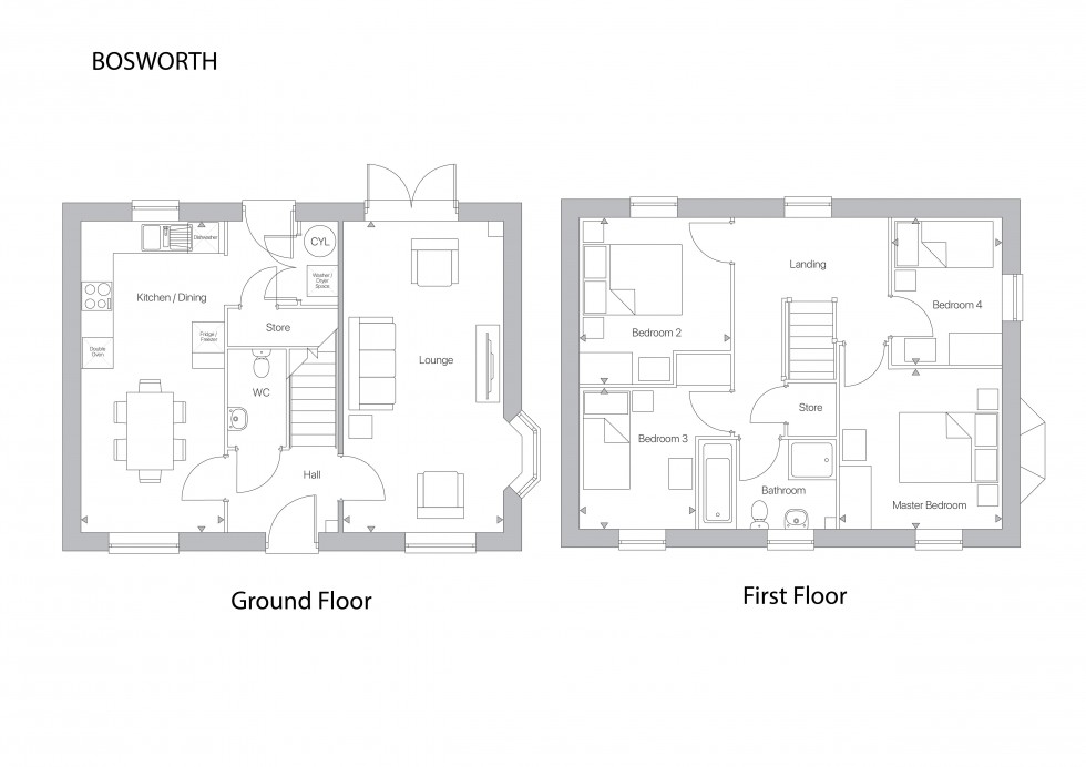 Floorplan for Nuthall, Nottingham