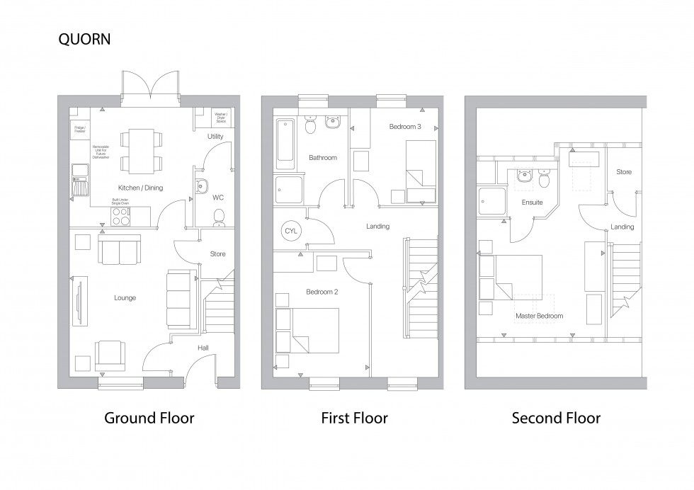 Floorplan for Nuthall, Nottingham