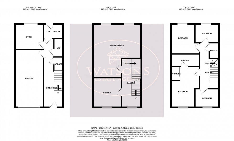 Floorplan for Watnall, Nottingham, Nottinghamshire