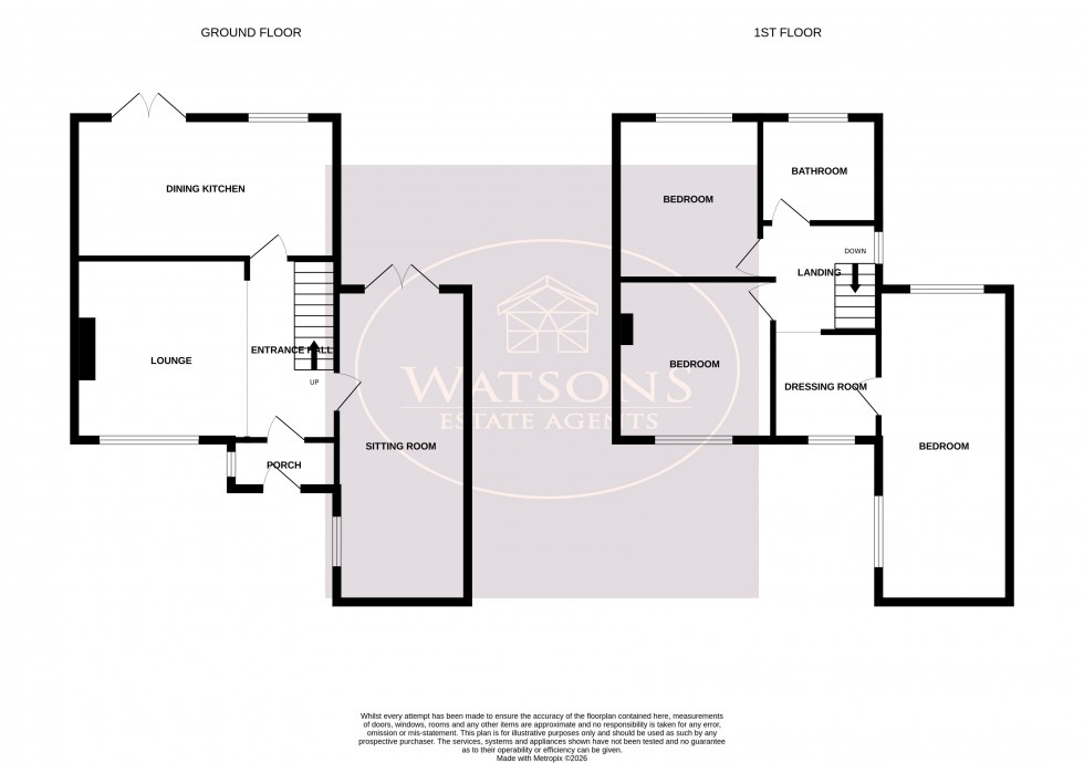 Floorplan for Milton Avenue, Ilkeston, Derbyshire