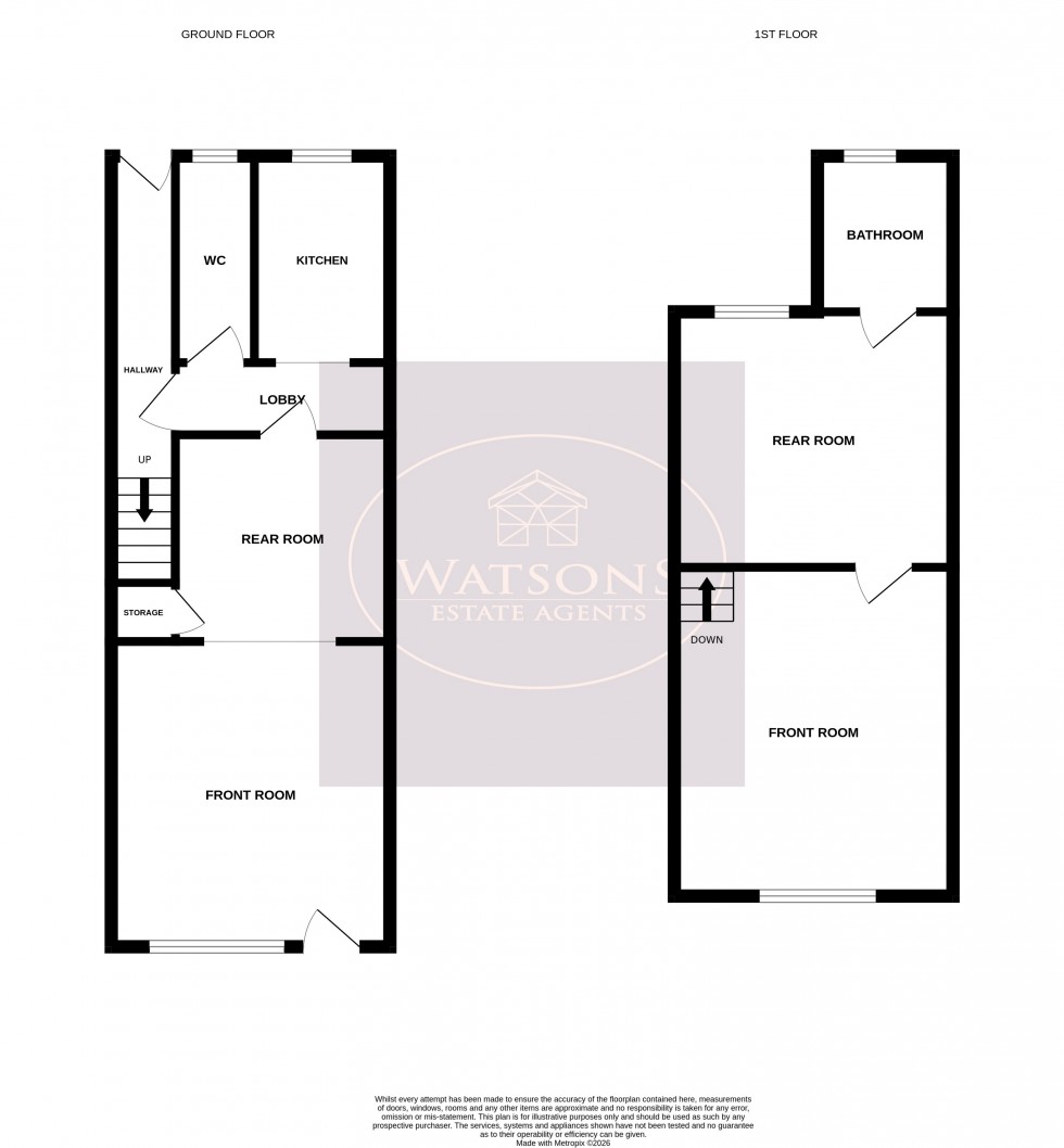 Floorplan for Langley Mill, Nottingham, Derbyshire