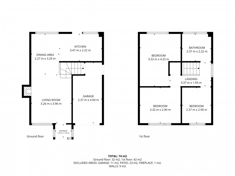 Floorplan for Ladbrooke Crescent, Nottingham