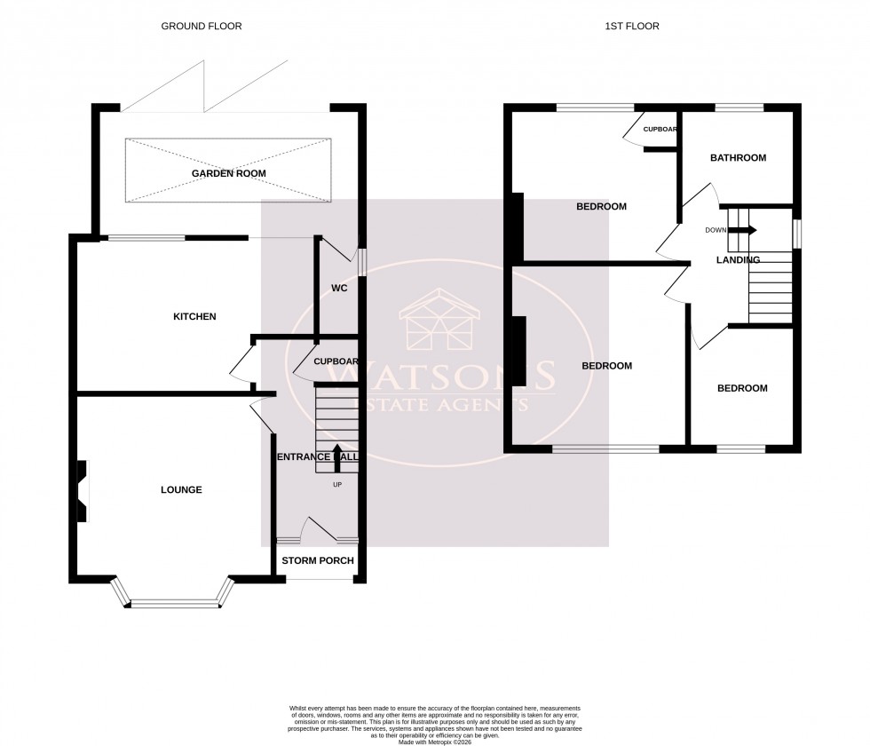 Floorplan for Hucknall, Nottingham