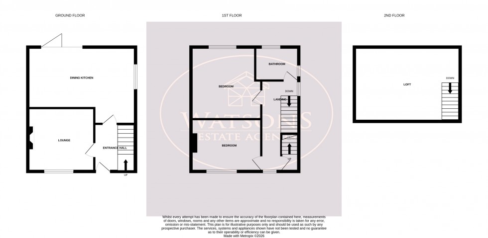 Floorplan for Oak Avenue, Ripley, Derbyshire