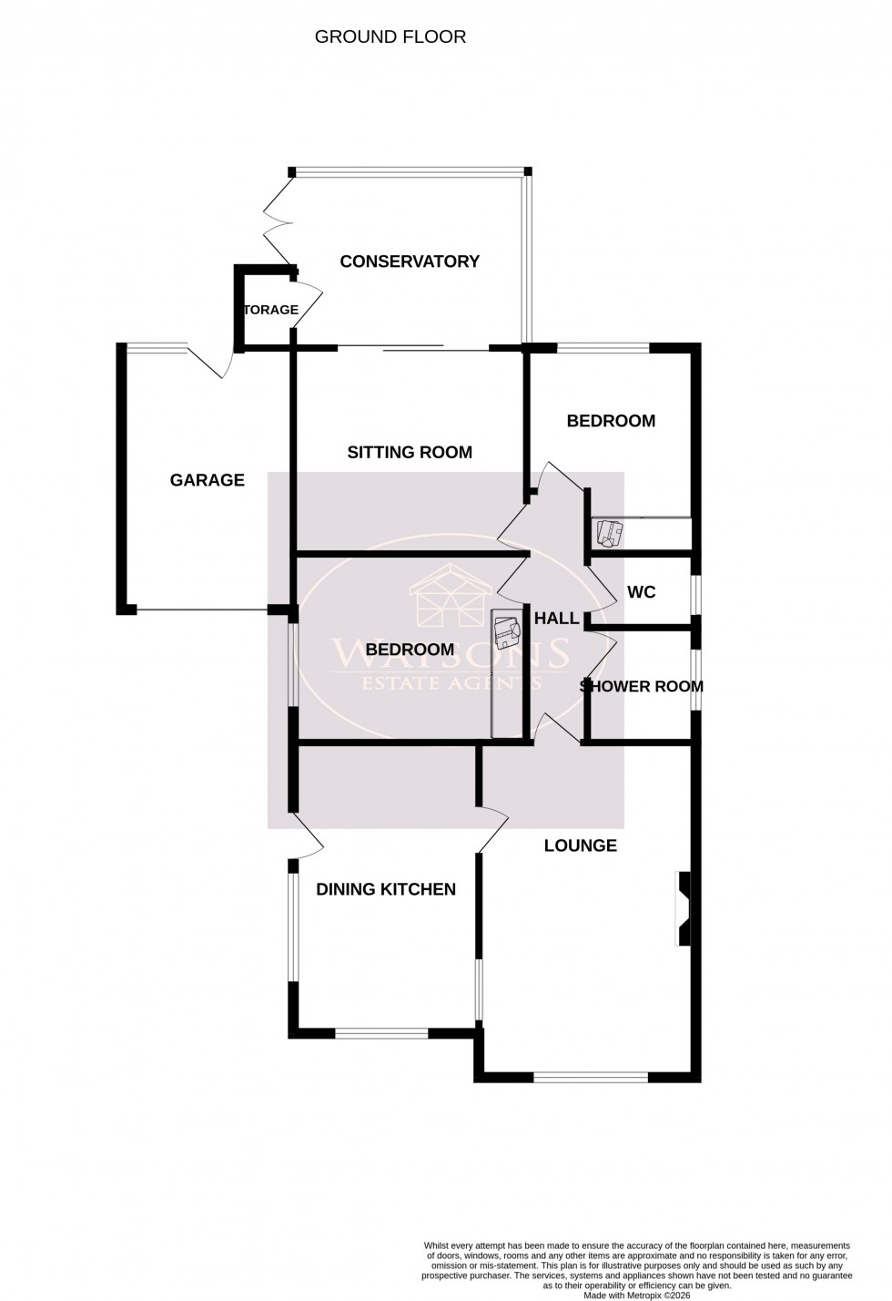 Floorplan for Hermitage Walk, Ilkeston, Derbyshire